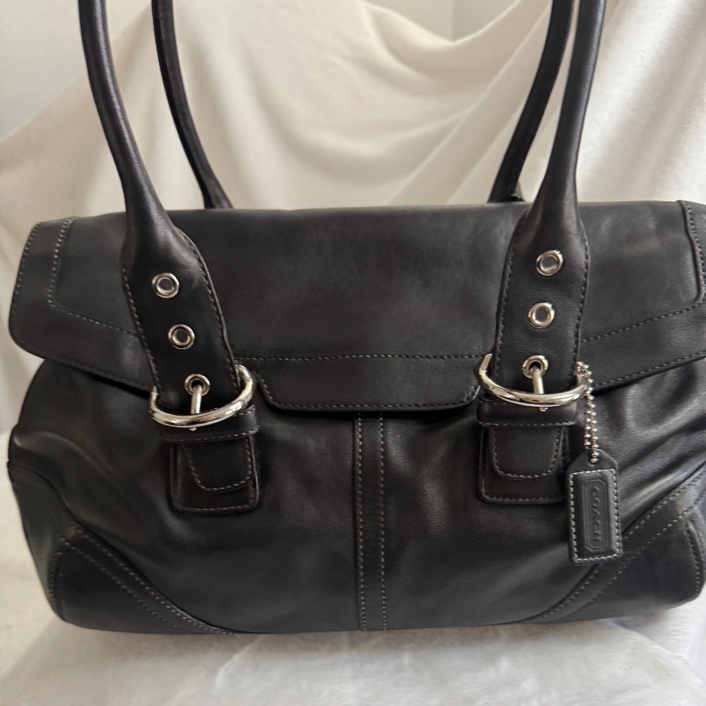Coach Vintage Hampton Soho Style 9636 Leather Satchel Handbag
